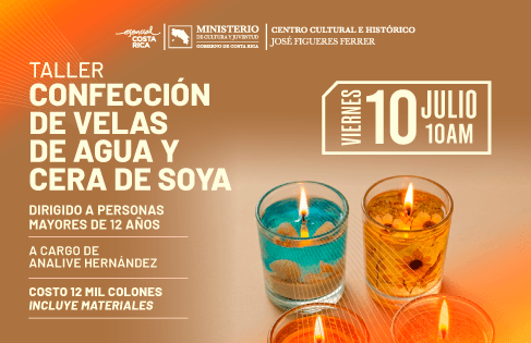Taller: Confección de velas de agua y cera de soya