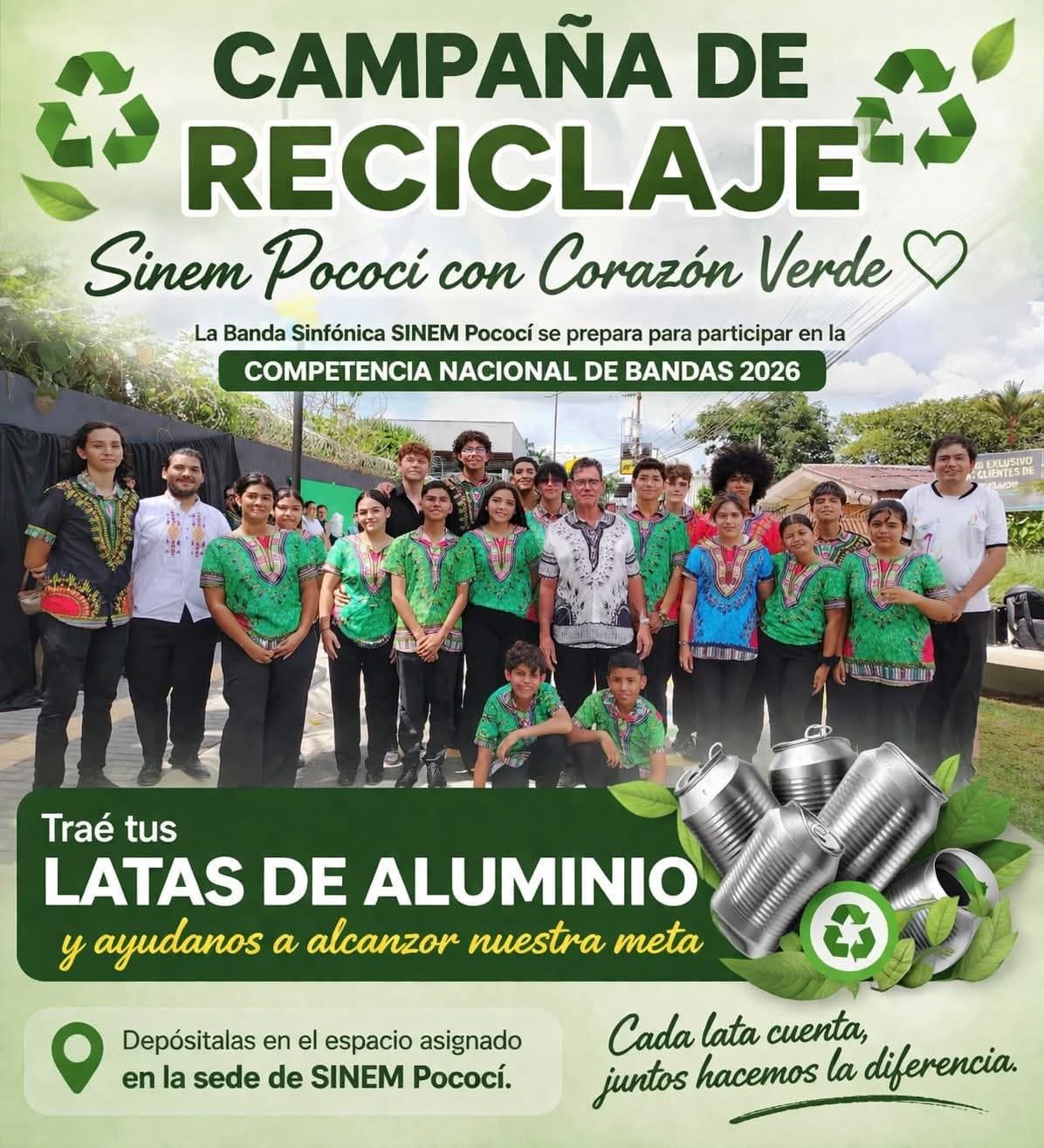 SINEM Pococí | Competencia Nacional de Bandas 2026 – Corazón Verde