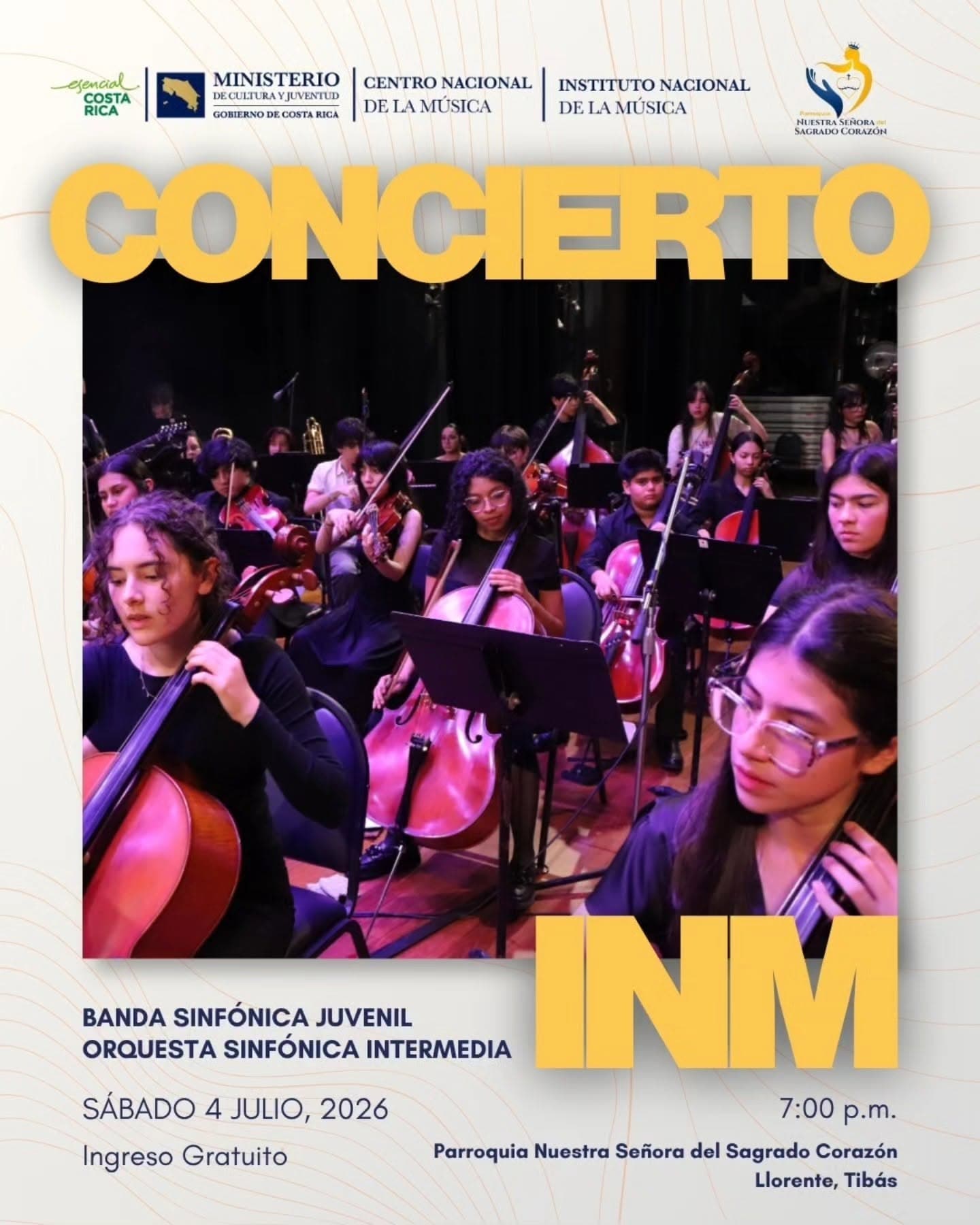 ¡Banda Sinfónica Juvenil y Orquesta Sinfónica Intermedia en concierto!