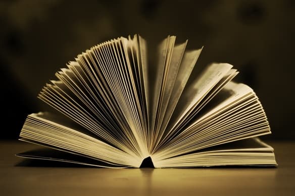 Un libro entreabierto
