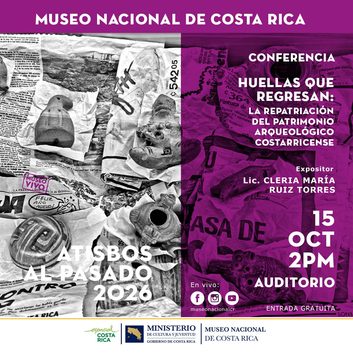 Conferencia: Repatriación de bienes arqueológicos