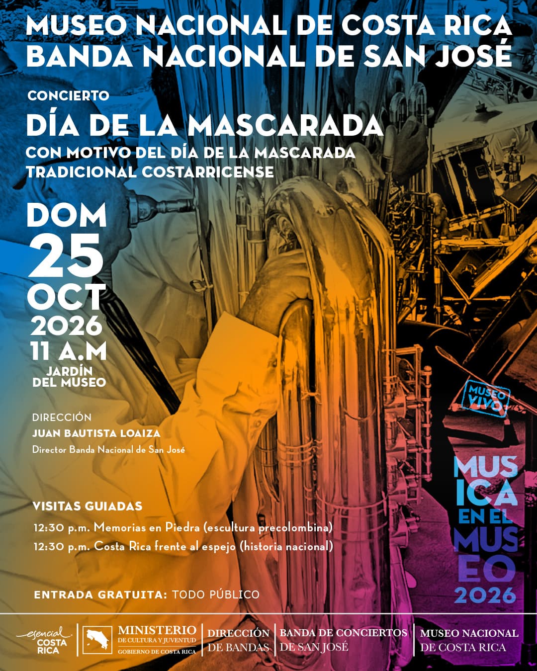 Música en el Museo - Dedicado al Día de la Mascarada Costarricense
