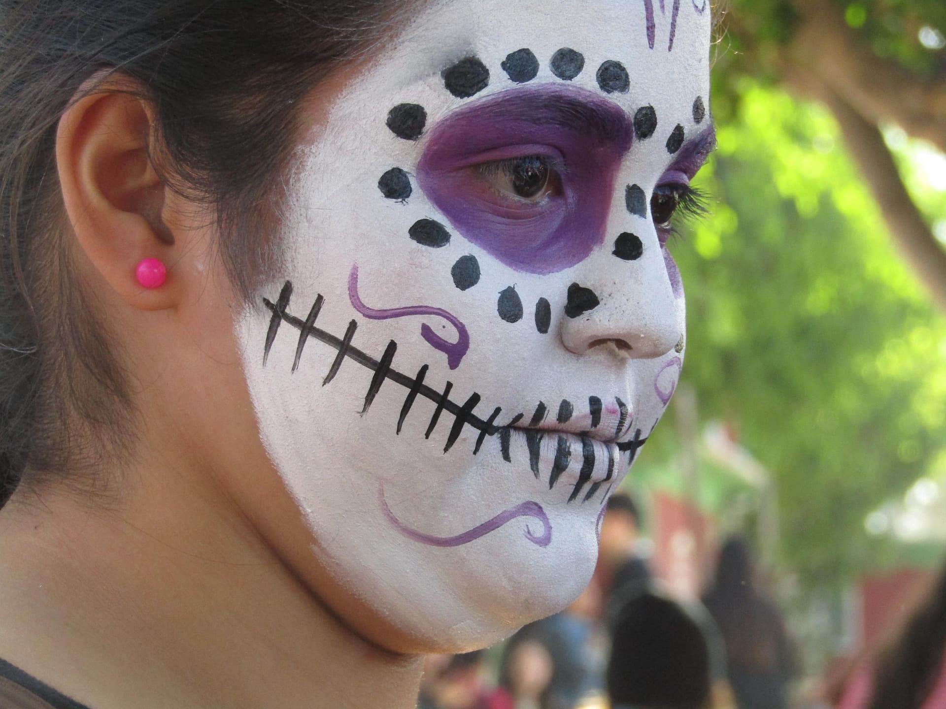 Taller básico de pintacaritas: catrinas | Biblioteca Pública de Puntarenas