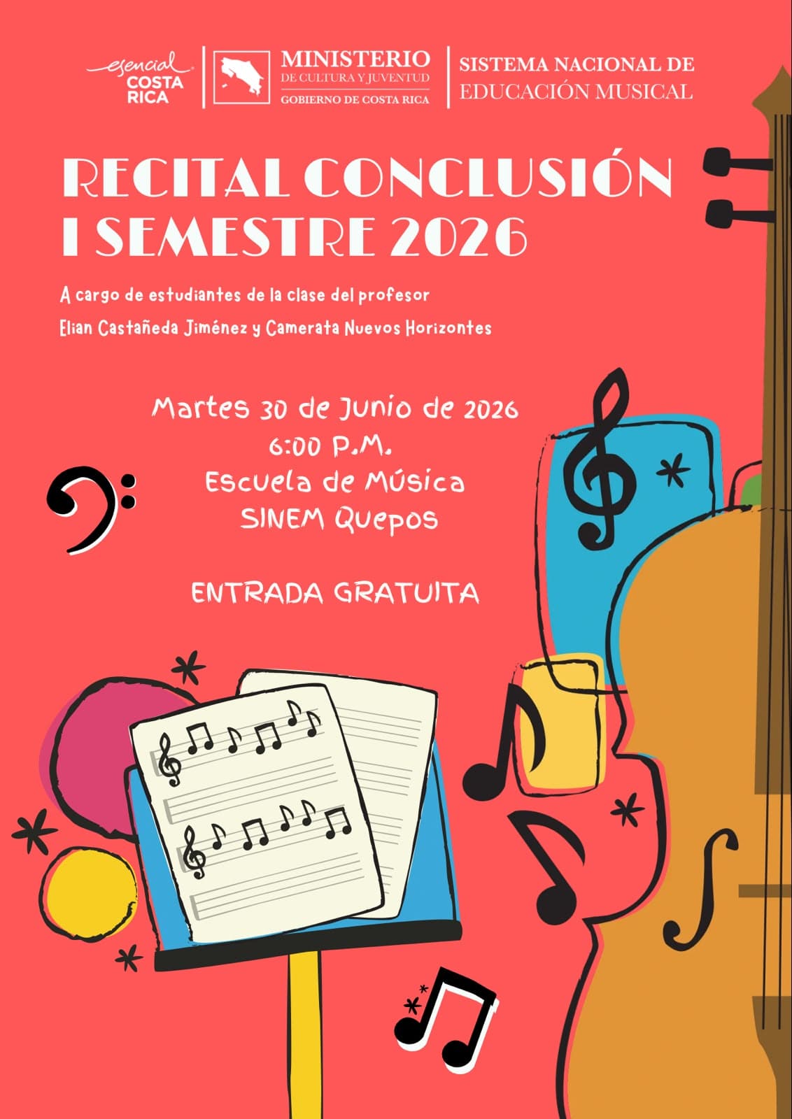 SINEM Quepos | Recital de Violín I Semestre 2026