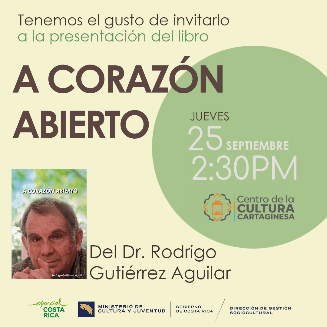 Presentación del libro "A Corazón Abierto" en Cartago