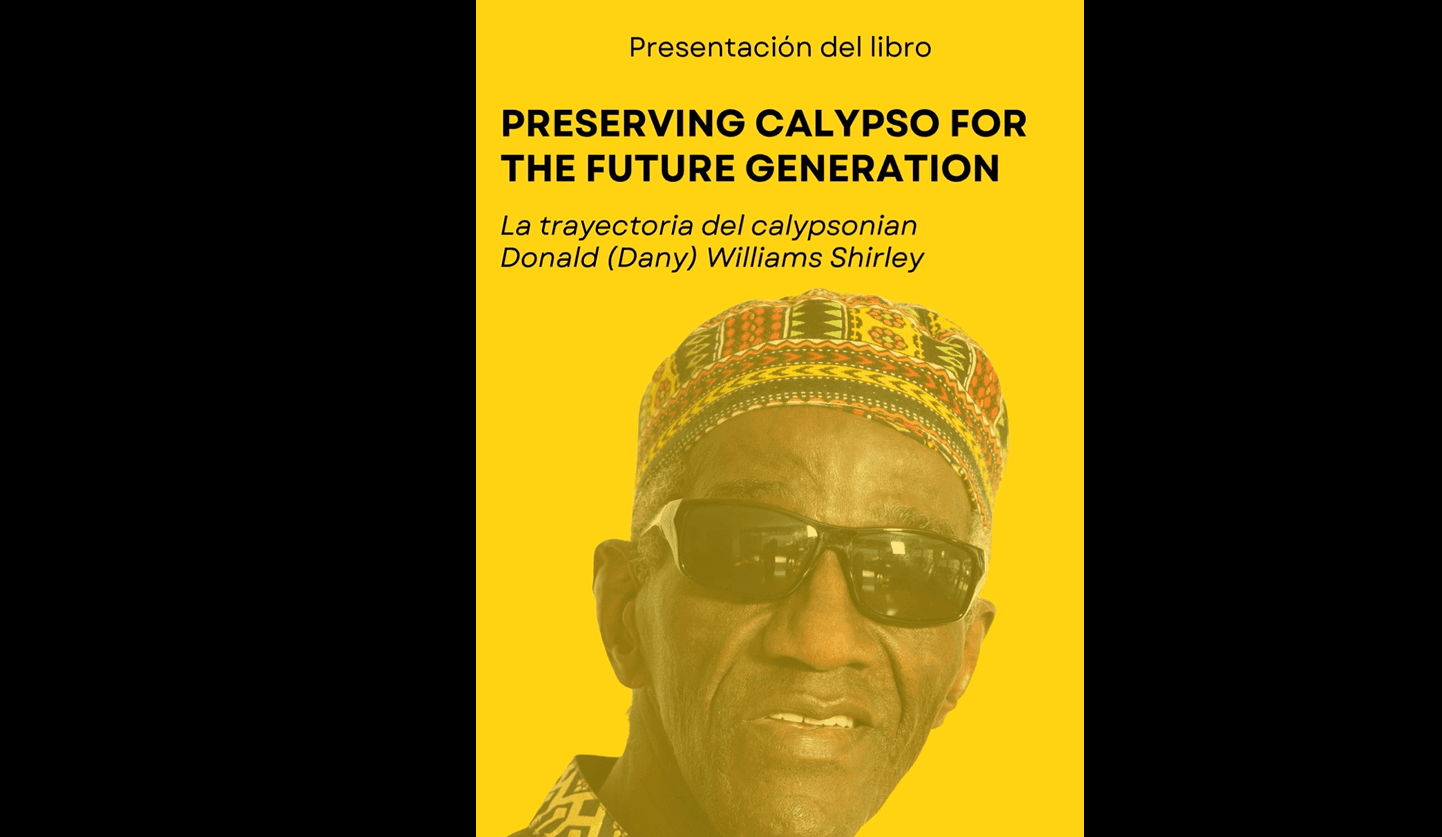 Afiche de la presentacion del libro Preserving Calypso