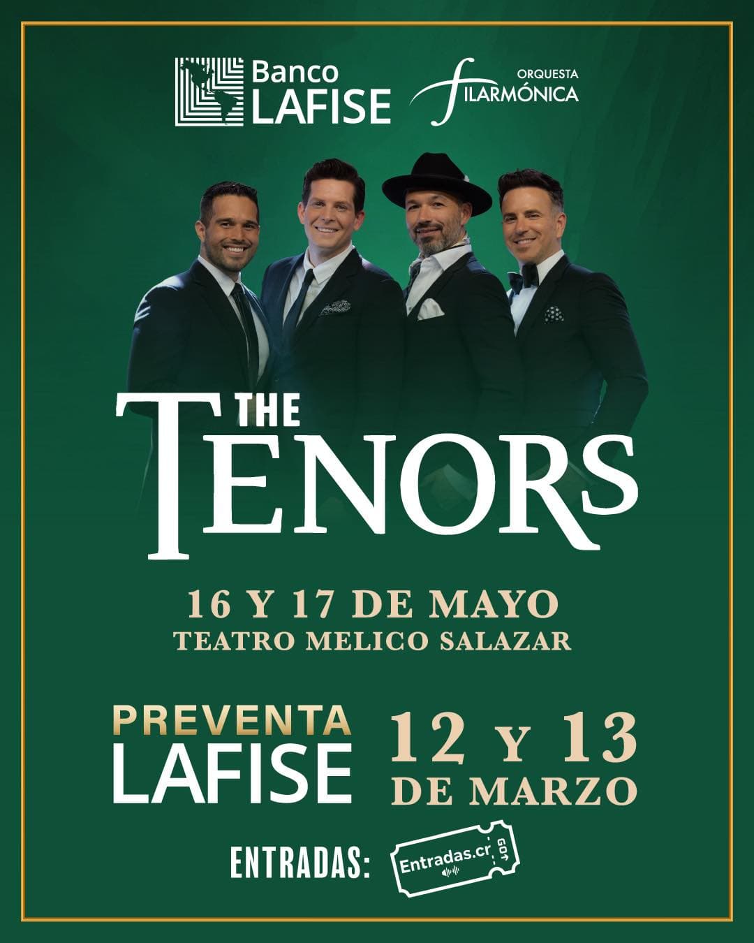 “The Tenors” en Concierto | TEATRO POPULAR MELICO SALAZAR 