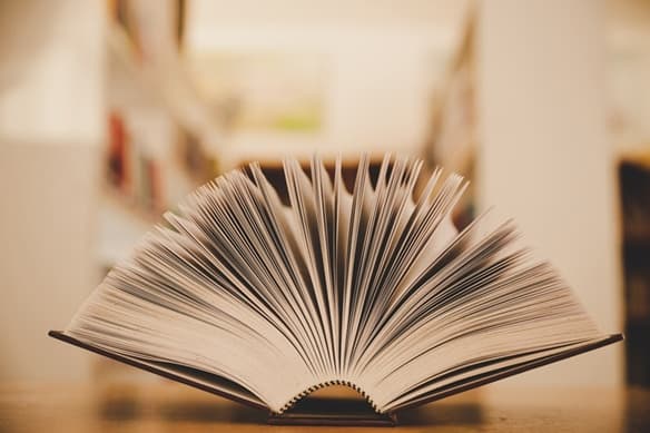 un libro entreabierto