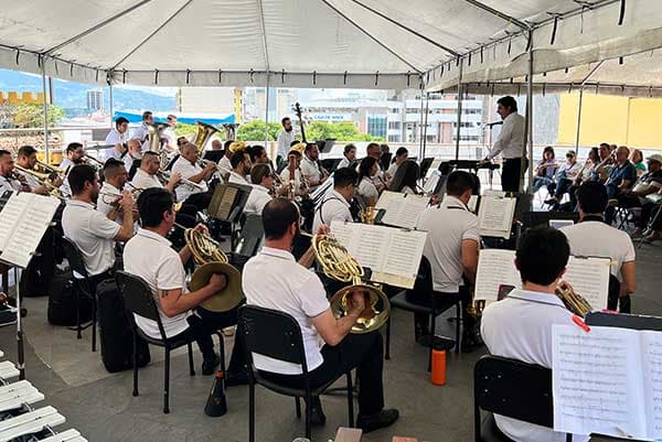 Banda Nacional de Conciertos en el Museo Nacional de Costa Rica