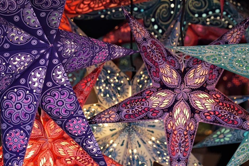 Unas estrellas de colores