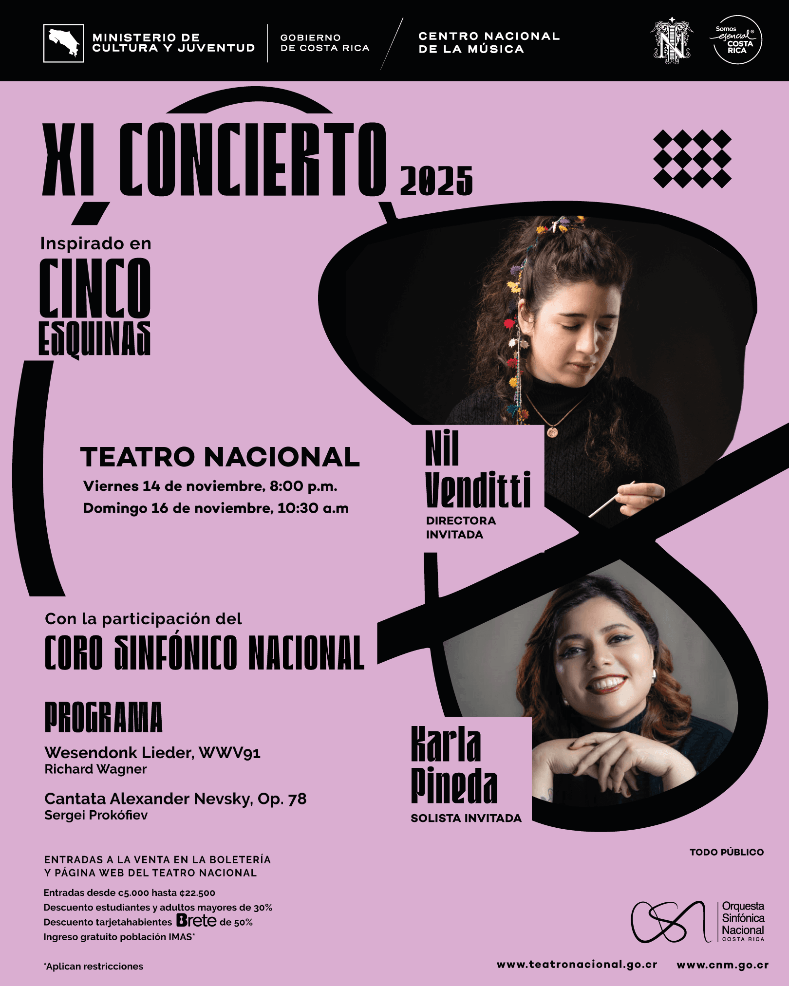 La directora Nil Venditti debutará con la OSNCR.